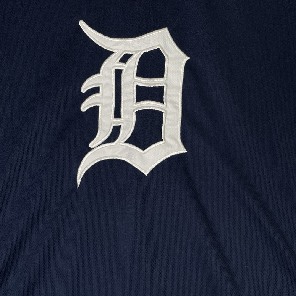 Majestic TX3 Cool Detroit Tigers Shirt Blue Orange Mens Size Extra Large L - Picture 4 of 7